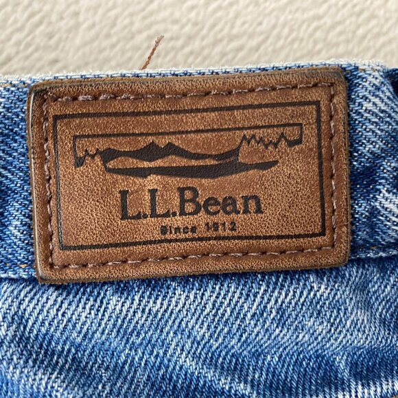 L.L. Bean Mens Jeans 36x29 Relaxed Fit Comfort Waist Blue Denim 100% Cotton - Picture 10 of 13